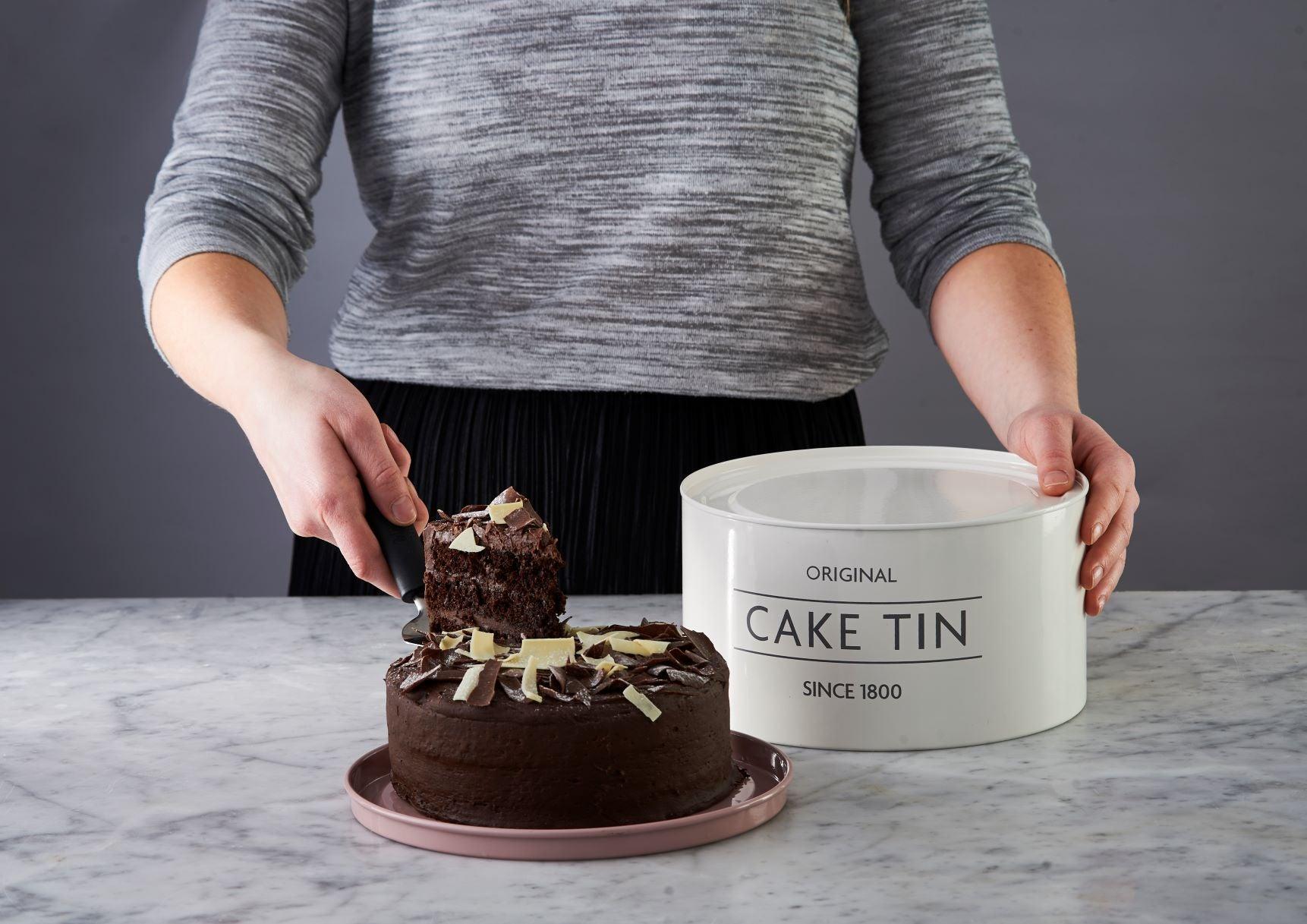 Square, adjustable-height rigid cardboard cake tin - Planète Gateau
