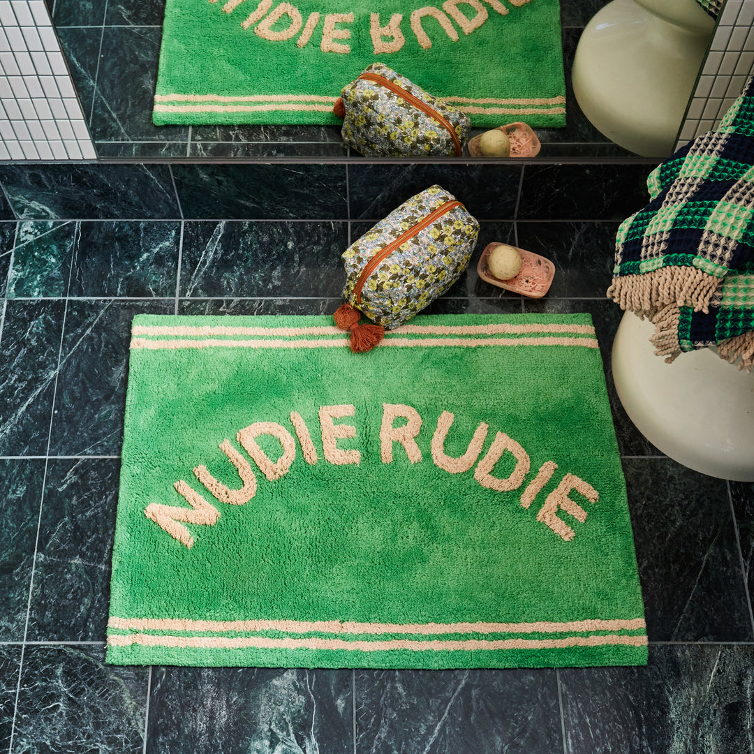 Elba Nudie Rudie Bath Mat - Apple - Sage x Clare