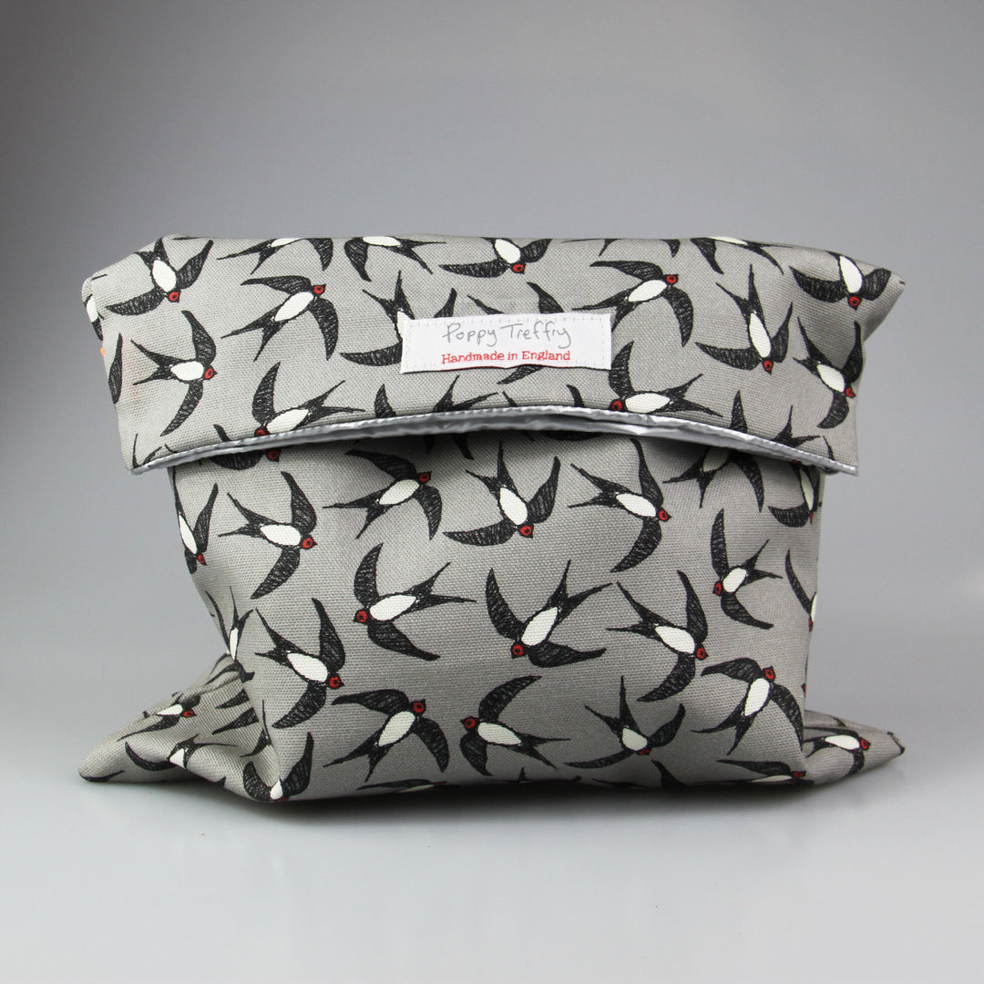 Swallows - Organic Cotton Lunch Bag - Poppy Treffry